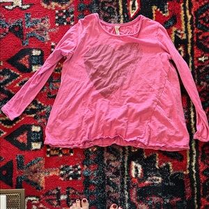 Magnolia Pearl Pink Long-Sleeve Heart Top